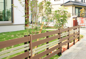 フェンス 樹脂フェンス 施工例 滋賀県 甲賀市