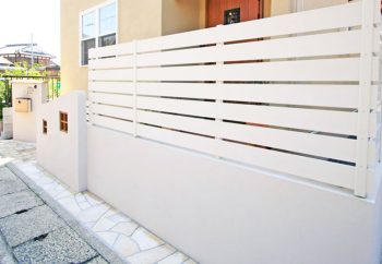 フェンス 樹脂製フェンス 施工例 滋賀県 野洲市