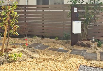 フェンス 樹脂製フェンス 施工例 滋賀県 大津市