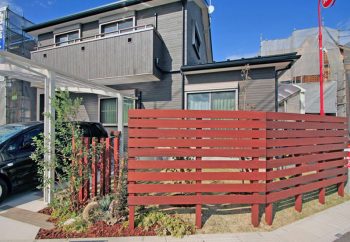 フェンス 木製フェンス 施工例 滋賀県 守山市