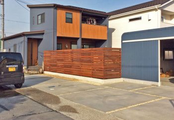 フェンス 木製フェンス 施工例 滋賀県 守山市