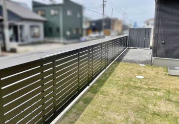 フェンス アルミ製フェンス 施工例 滋賀県 野洲市