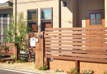 フェンス 木製フェンス 施工例 滋賀県 大津市