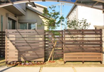 フェンス 樹脂製フェンス 施工例 滋賀県 野洲市