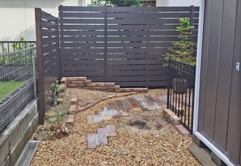 フェンス 樹脂製フェンス 施工例 滋賀県 草津市
