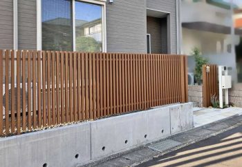 フェンス アルミ製フェンス 施工例 滋賀県 草津市