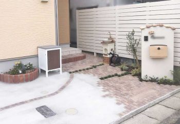 フェンス 樹脂製フェンス 施工例 滋賀県 大津市