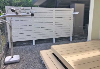 フェンス 樹脂製フェンス 施工例 滋賀県 大津市
